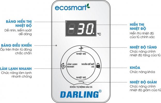 Tủ đông Darling Smart Inveter DMF-7699WSI