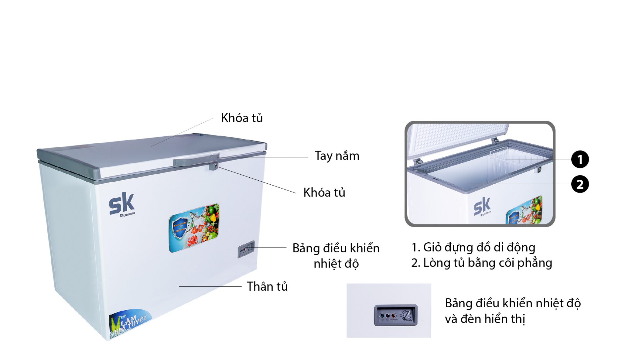 Tủ Đông Sumikura 220 Lít (SKF-220S)