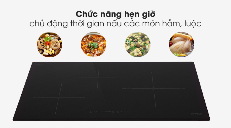 Chức năng hẹn giờ - Bếp từ 3 vùng nấu Hafele HC-I773D (536.01.905)