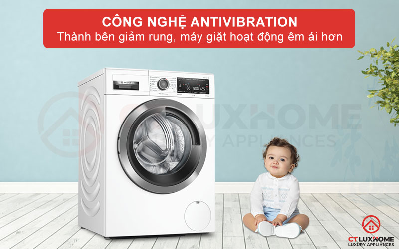 Công nghệ AntiVibration giảm độ ồn hai bên chống rung hiệu quả