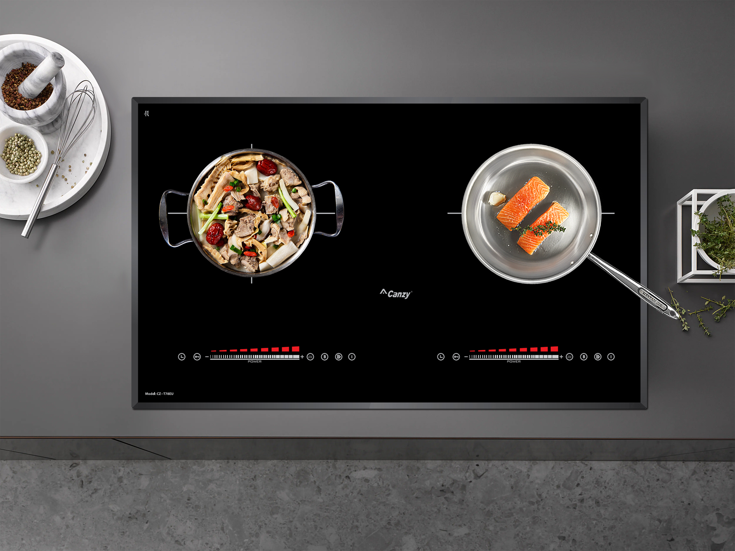 Phối cảnh - Bếp từ Canzy CZ-T78EU