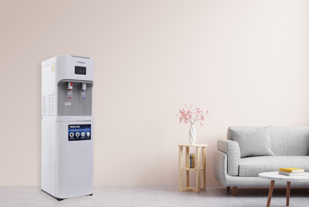 Máy nóng lạnh Toshiba kiểu dáng ấn tượng, tinh tế