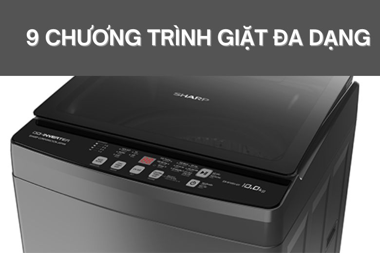 Máy giặt Sharp 10 kg ES-W10SV-GY lồng đứng-3