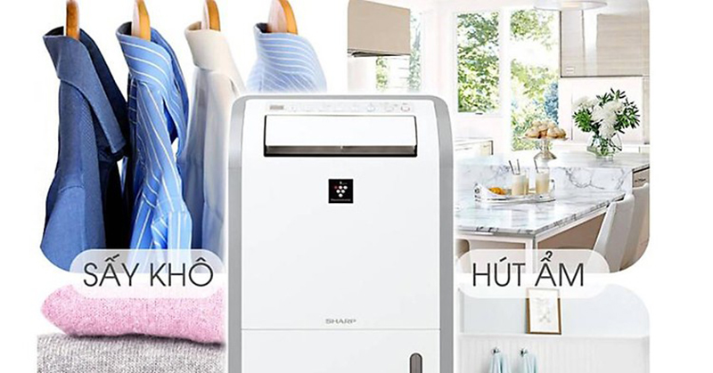 Chức năng sấy khô quần áo - Máy lọc không khí Sharp DW-D20A-W
