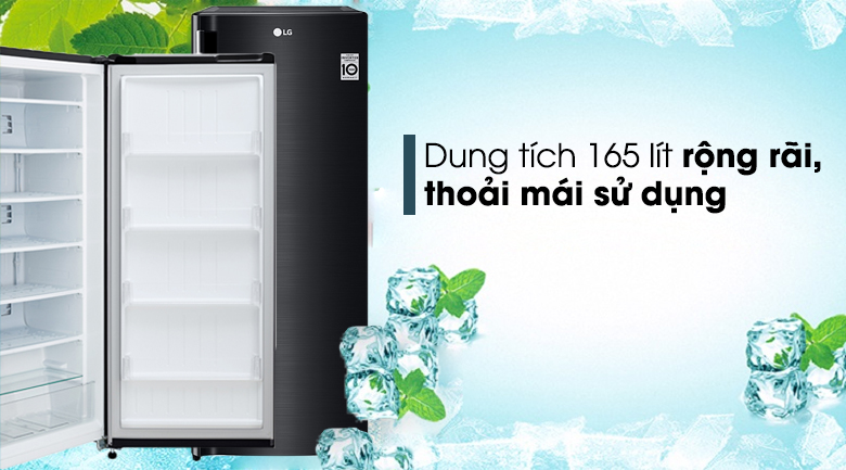 Tủ đông LG 165 lít GN-F304WB có 6 kệ tiện lợi