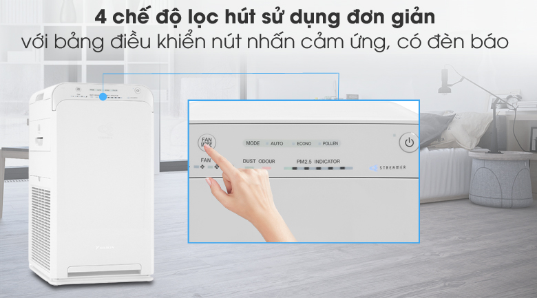 Máy lọc không khí Daikin MC40UVM6-7 (IMEI) - 4 chế độ lọc