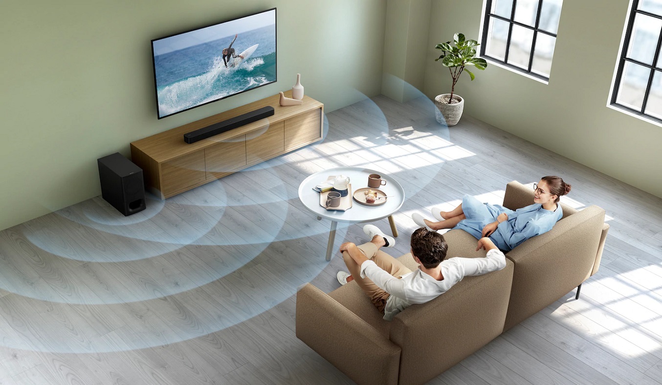 Dàn âm thanh Soundbar Sony HT-S350 - Công nghệ âm thanh vòm giả lập,