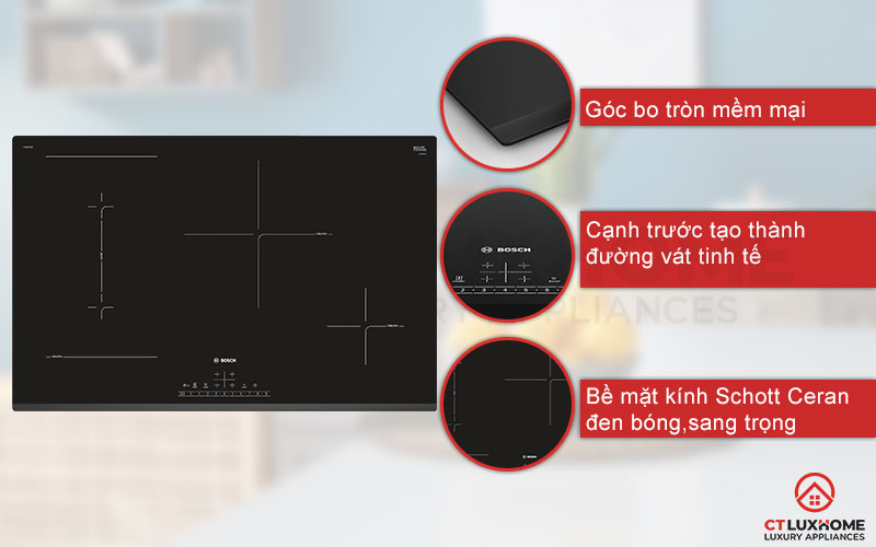Thiết kế với góc bo tròn mềm mại với cạnh trước là đường vát nghiêng tinh tế.