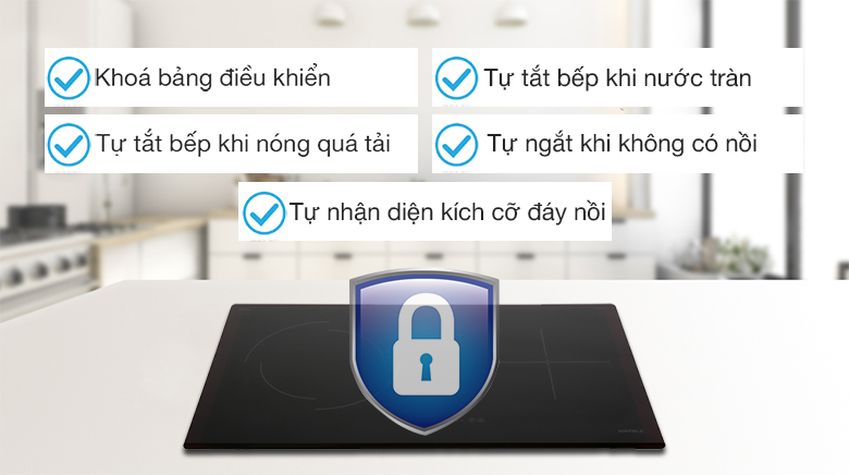 An toàn - Bếp từ hồng ngoại Hafele HC-M772D (536.61.695)