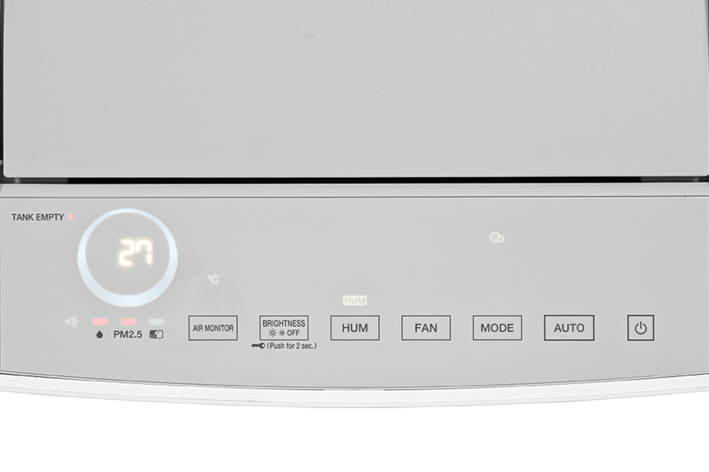 Máy lọc không khí Daikin MCK70ZVM7-W 82W - Bảng điều khiển