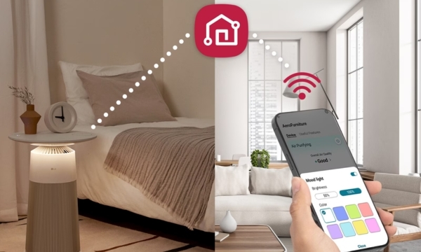 Máy lọc không khí LG PuriCare Aero Furniture AS20GPWU0 kết nối wifi