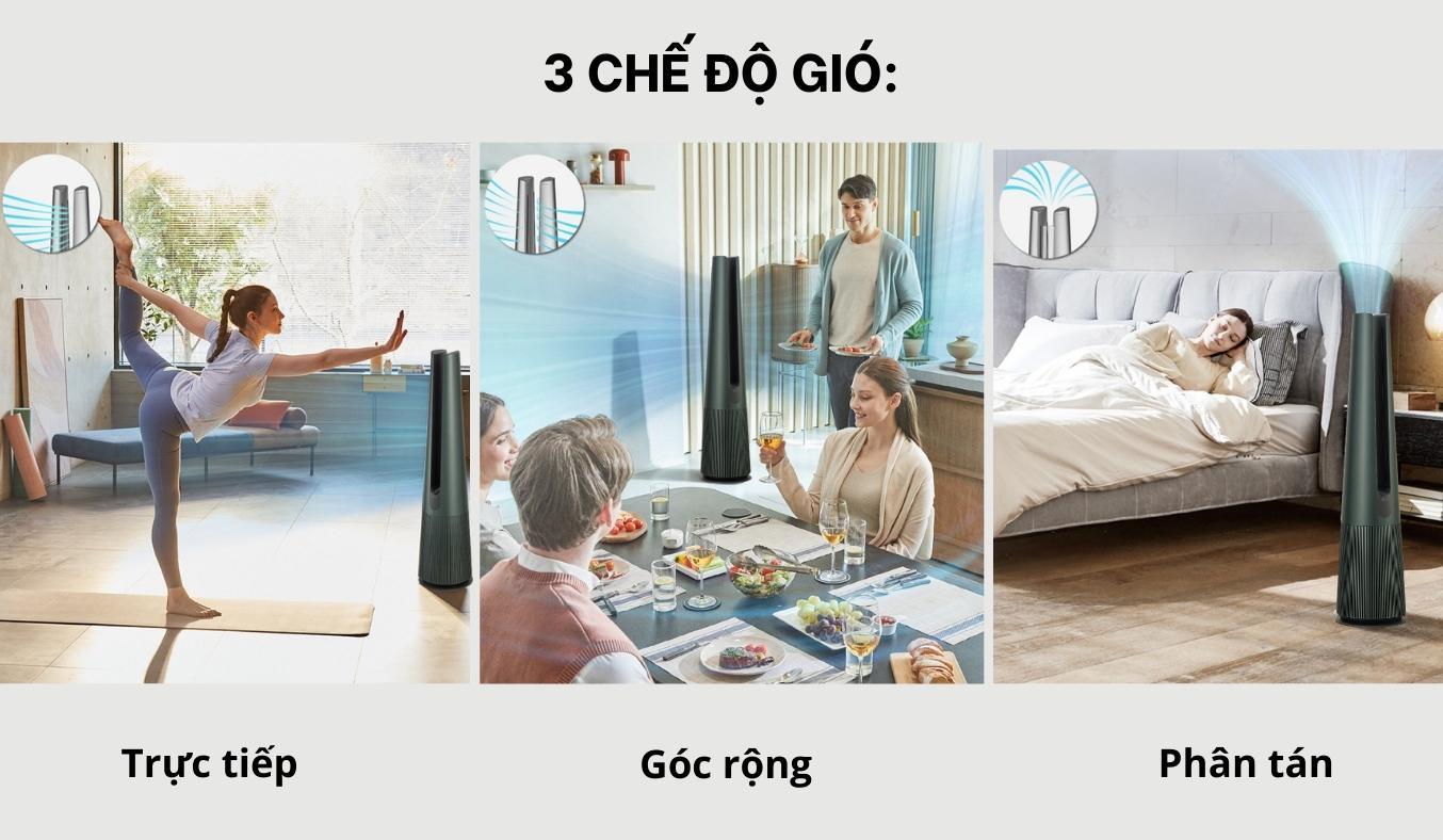 Máy lọc không khí LG PuriCare FS15GPGF0 kèm quạt, tận hưởng làn gió mát trong lành, sạch khuẩn
