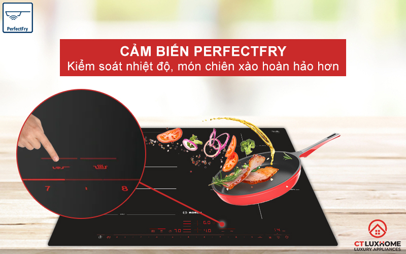 Chiên xào hoàn hảo hơn với cảm biến PerfectFry.