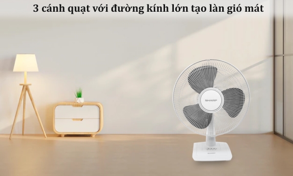 Quạt bàn Sharp không có điều khiển PJ-T40MV-LG