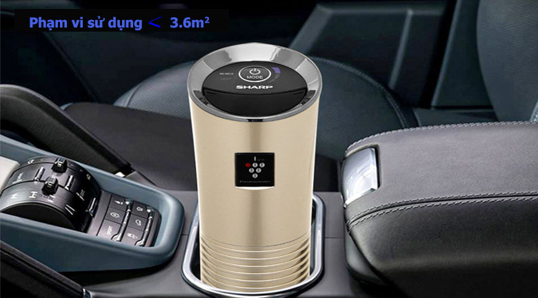 phạm vi sử dụng - Máy lọc không khí Sharp ô tô IG-GC2E vàng