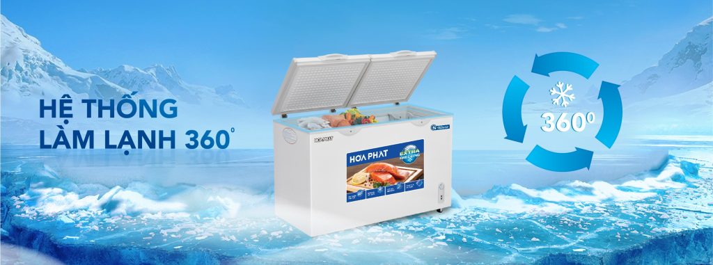 Tủ đông Hòa Phát HPF BD8271 làm lạnh 360 độ