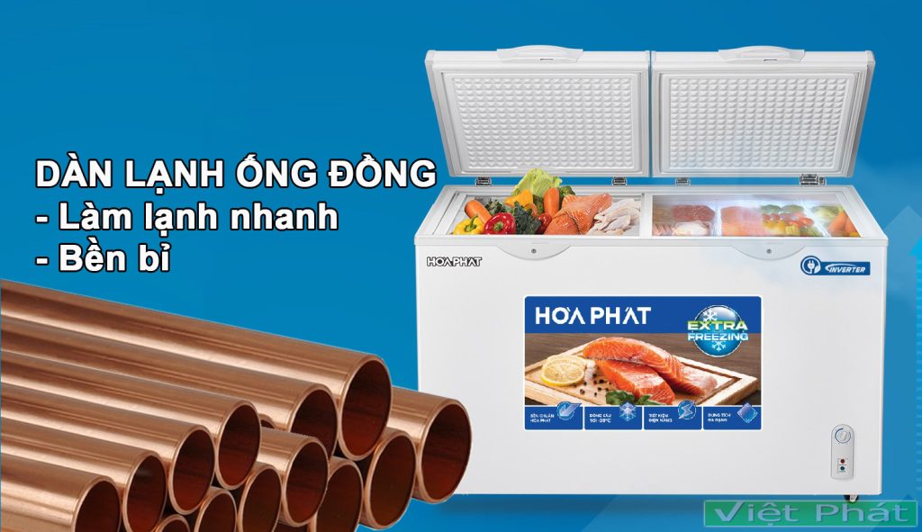 Tủ đông Hòa Phát HPF BD8271 dàn đồng
