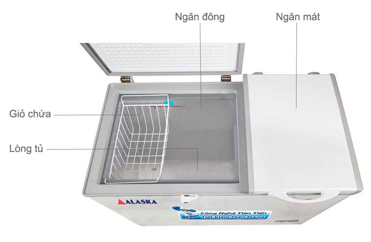 Tủ đông mát Alaska BCD-6567N